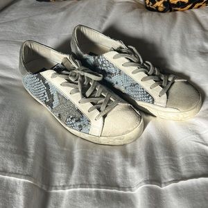 Authentic Golden Goose Sneakers (Blue Grey Snakeskin - Size EU 39)